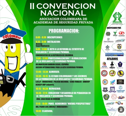 SEGUNDA CONVENCIÓN  DE  ACADEMIAS DE SEGURIDAD PRIVADA